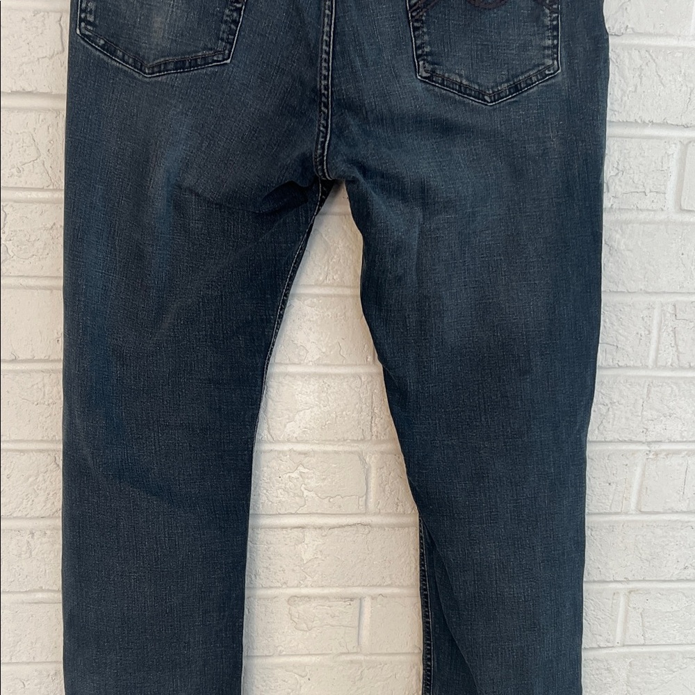 Wrangler Dark Blue Straight Jeans size 36 x 34 - Picture 7 of 11